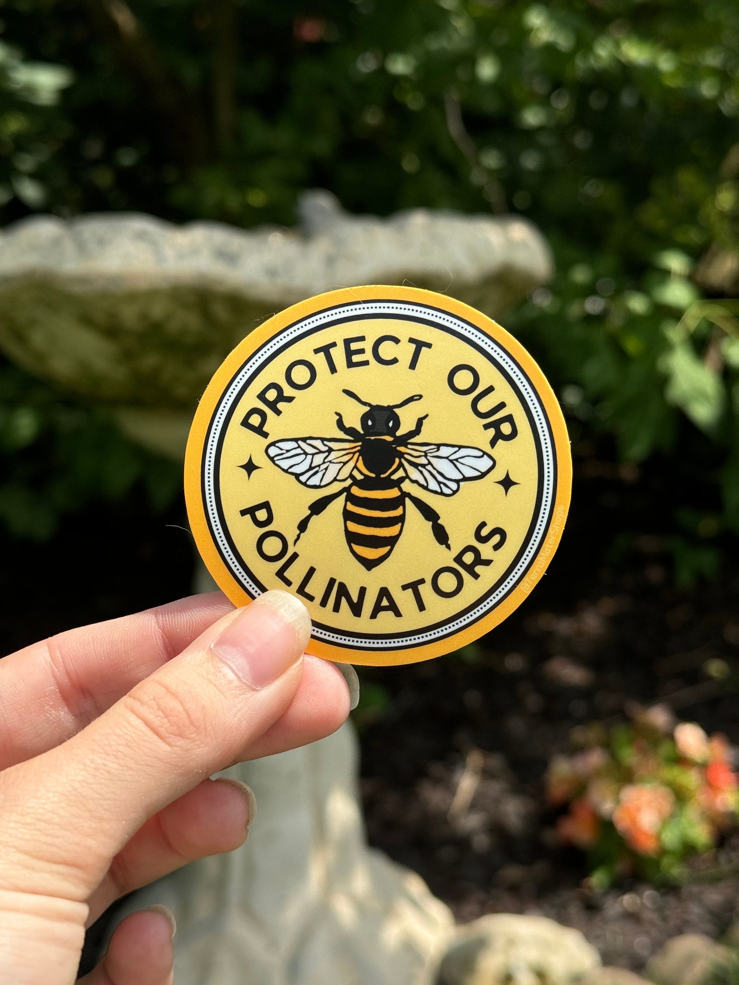 Protect Our Pollinators Vinyl Sticker