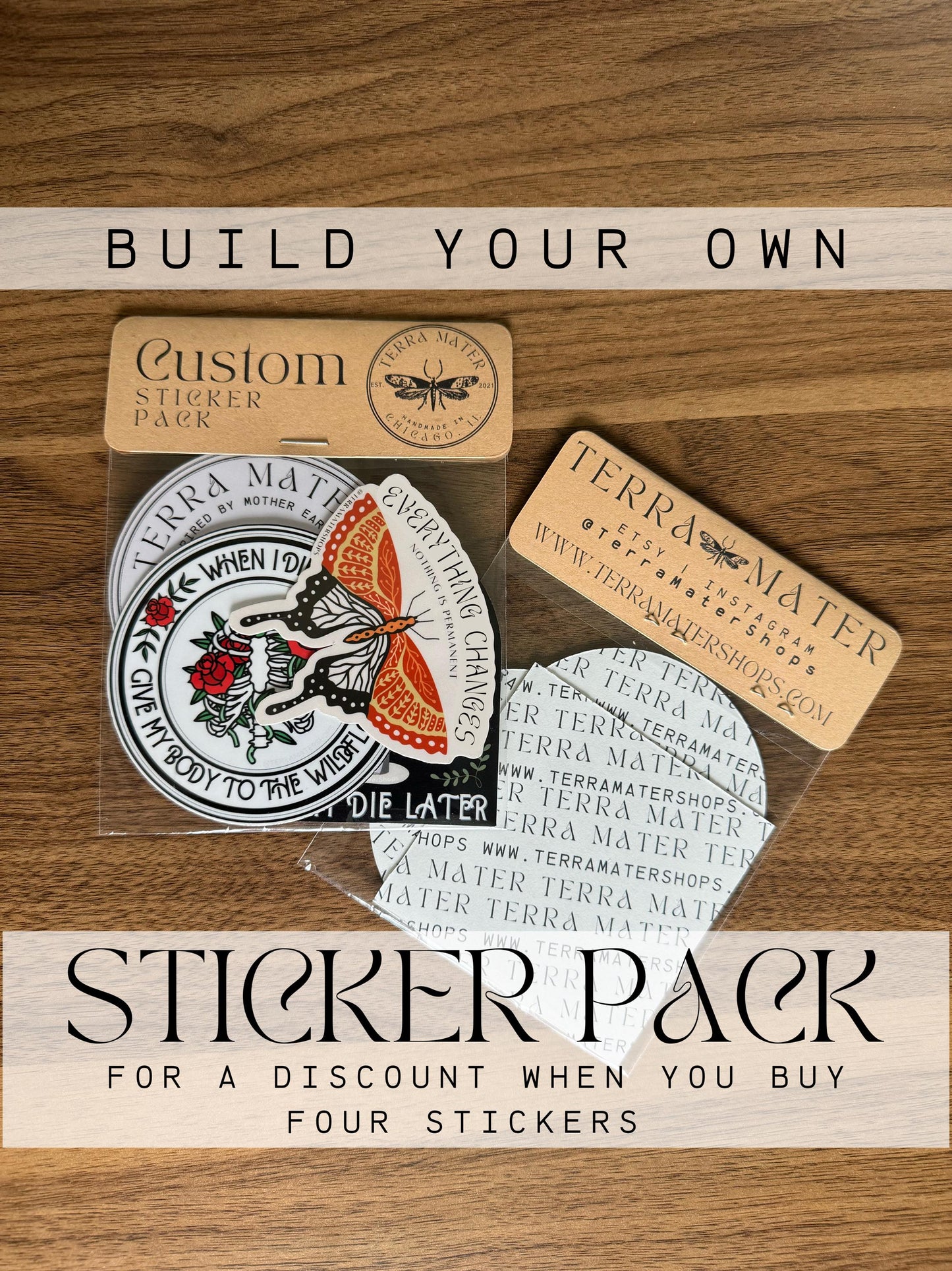 Wildflower Typewriter Vinyl Sticker