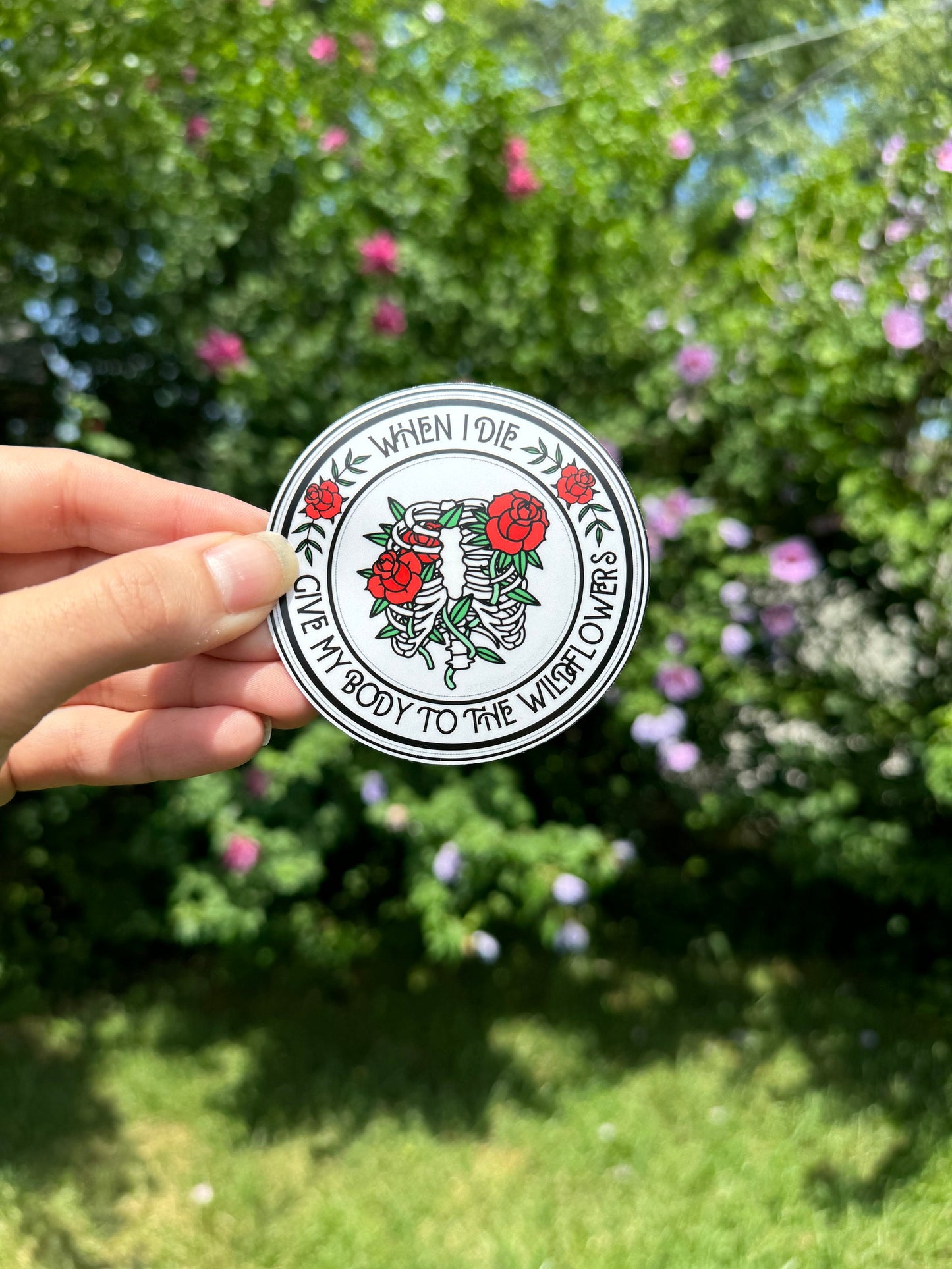'When I Die' Vinyl Sticker