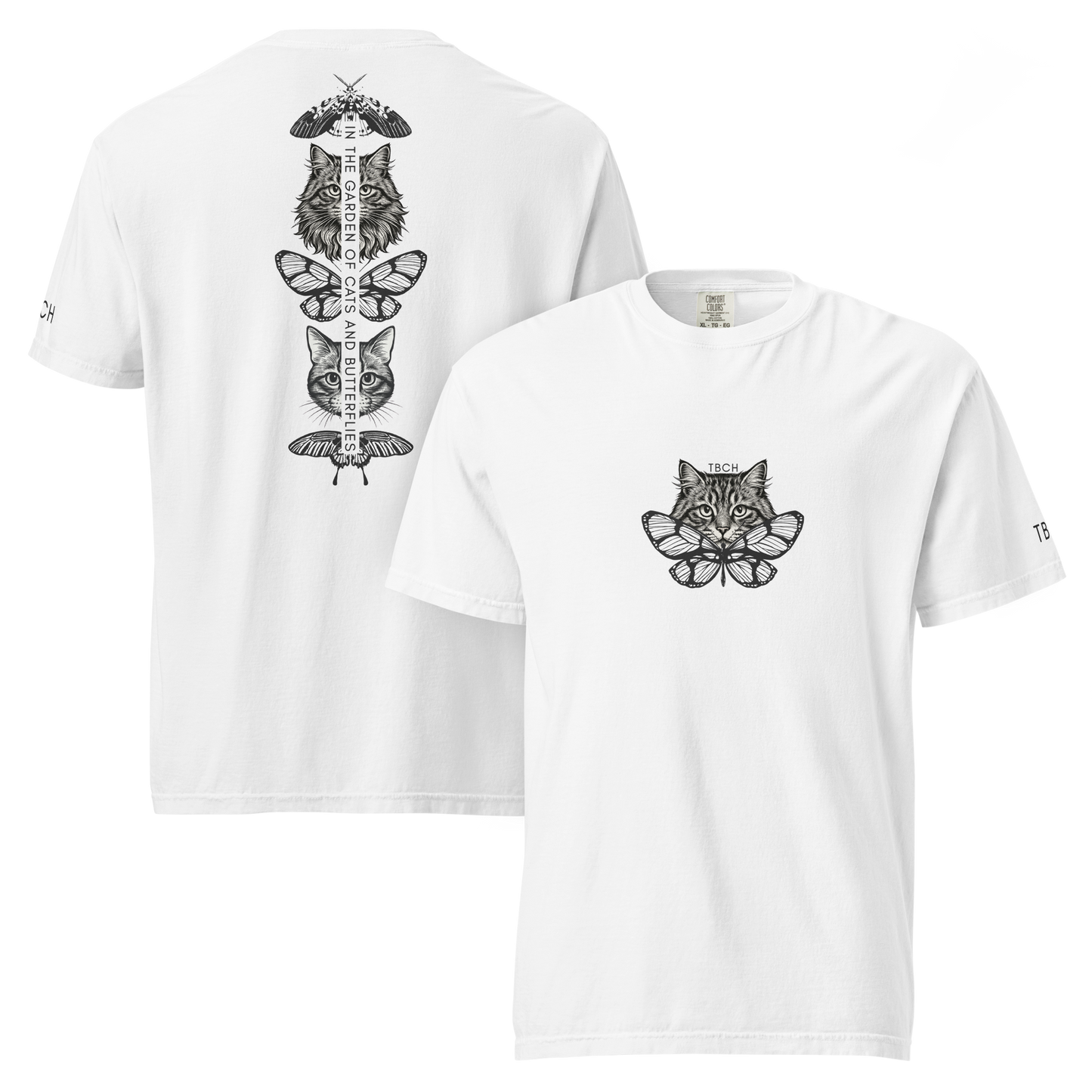 In the Garden Minimalist Tee (Long Haired Cat)