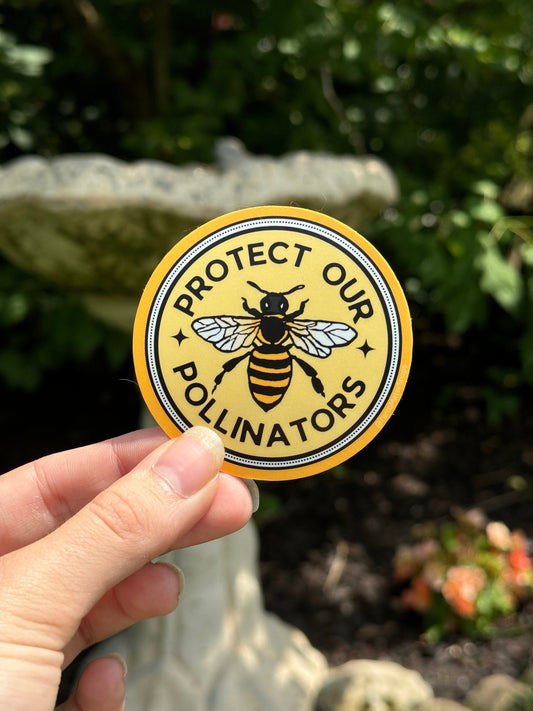 Protect Our Pollinators Vinyl Sticker