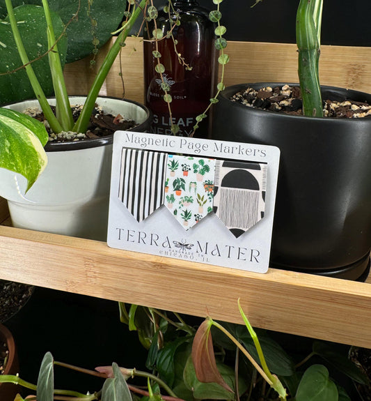 Houseplant Themed Magnetic Page Marker Set