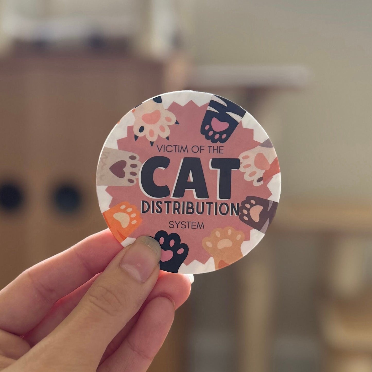 Cat Distribution System Vinyl Sticker