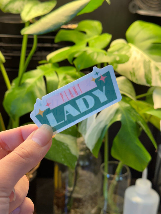 Plant Lady Vinyl Sticker