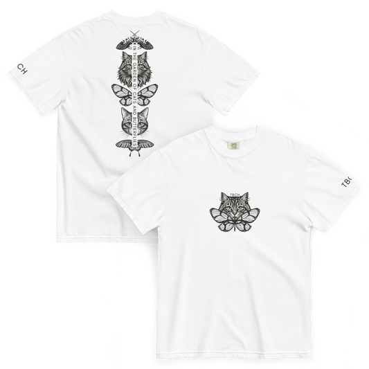In the Garden Minimalist Tee (Long Haired Cat)